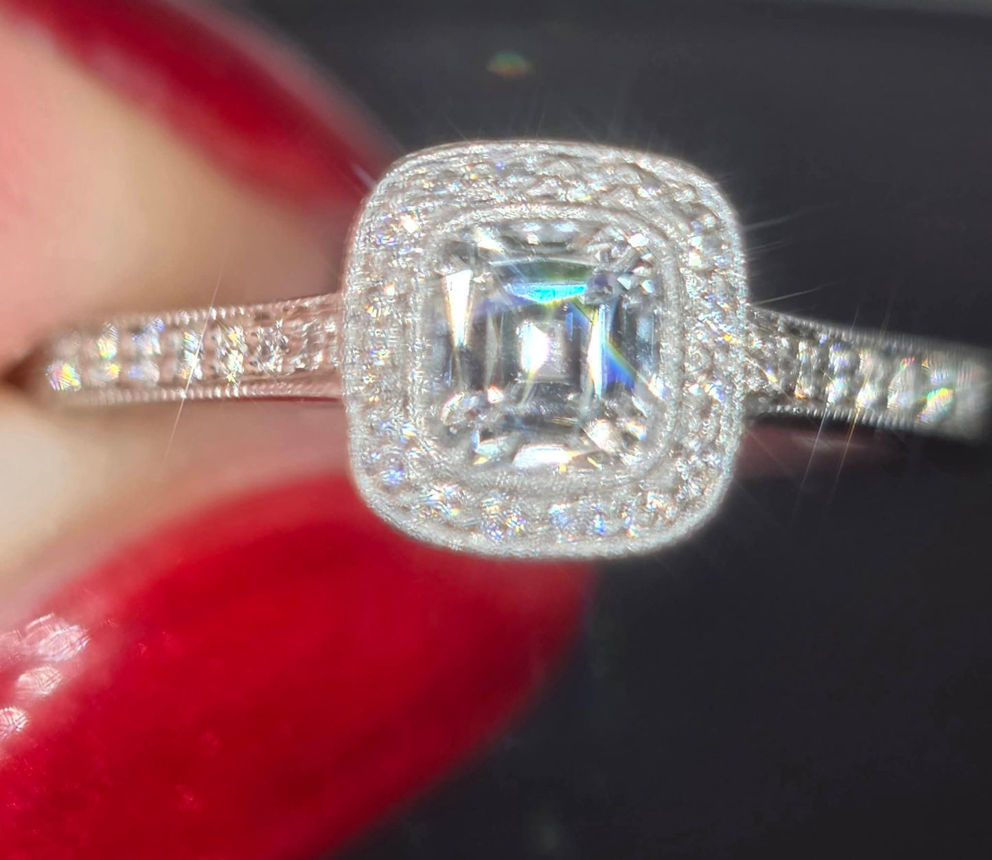 Genuine Tiffany Legacy (Discontinued) VS Diamond Ring. Size L 1/2. Comes With WGI Certification.