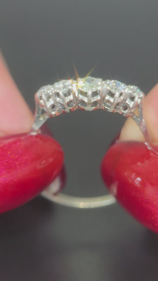 Vintage: 8ct Gold, 0.6ct, Old European Cut ring