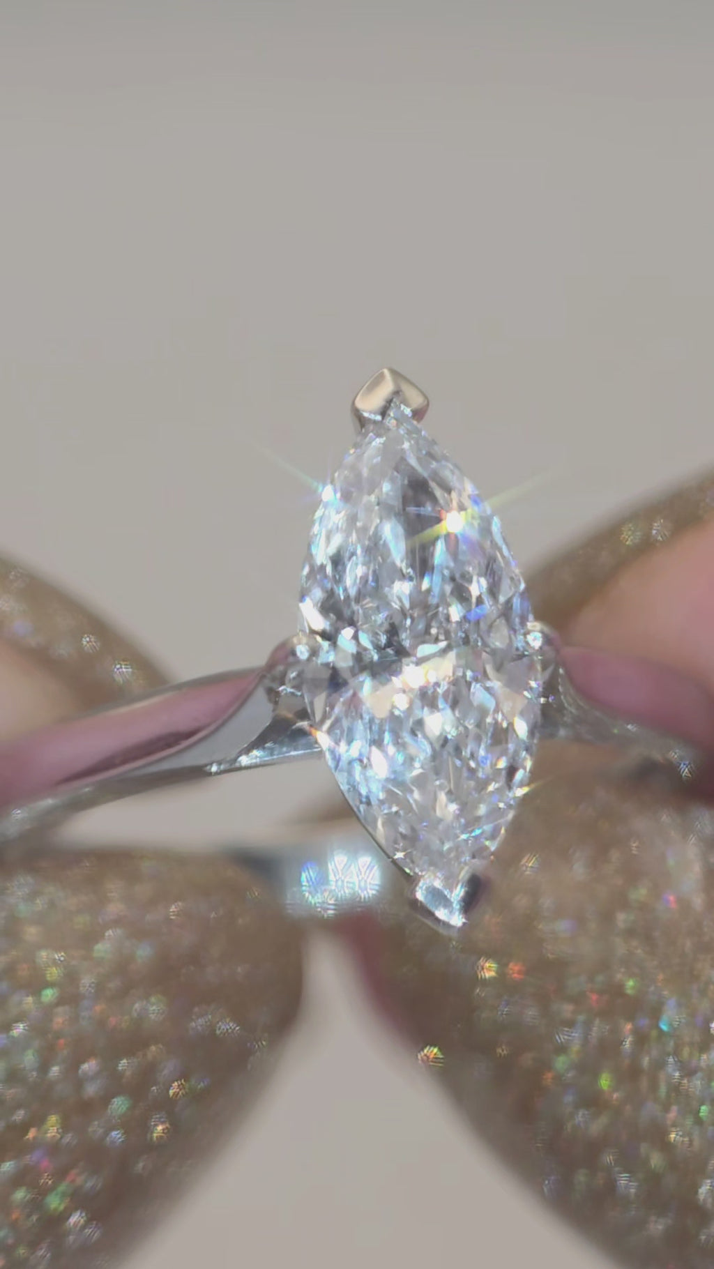 1.01ct D/VS2 Marquise Diamond Engagement Ring in 950 Platinum. WGI & GIA Certified. RRP £12,000. Size O.