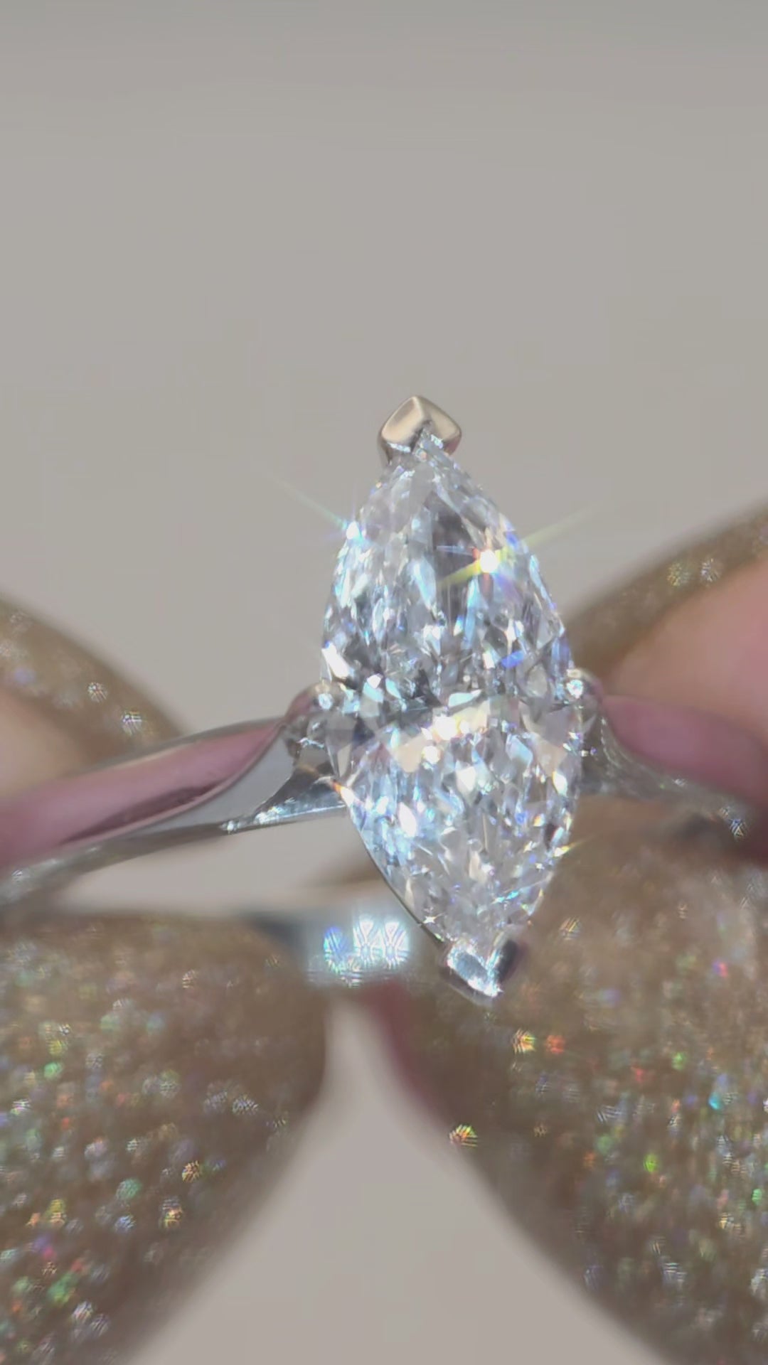 1.01ct D/VS2 Marquise Diamond Engagement Ring in 950 Platinum. WGI & GIA Certified. RRP £12,000. Size O.