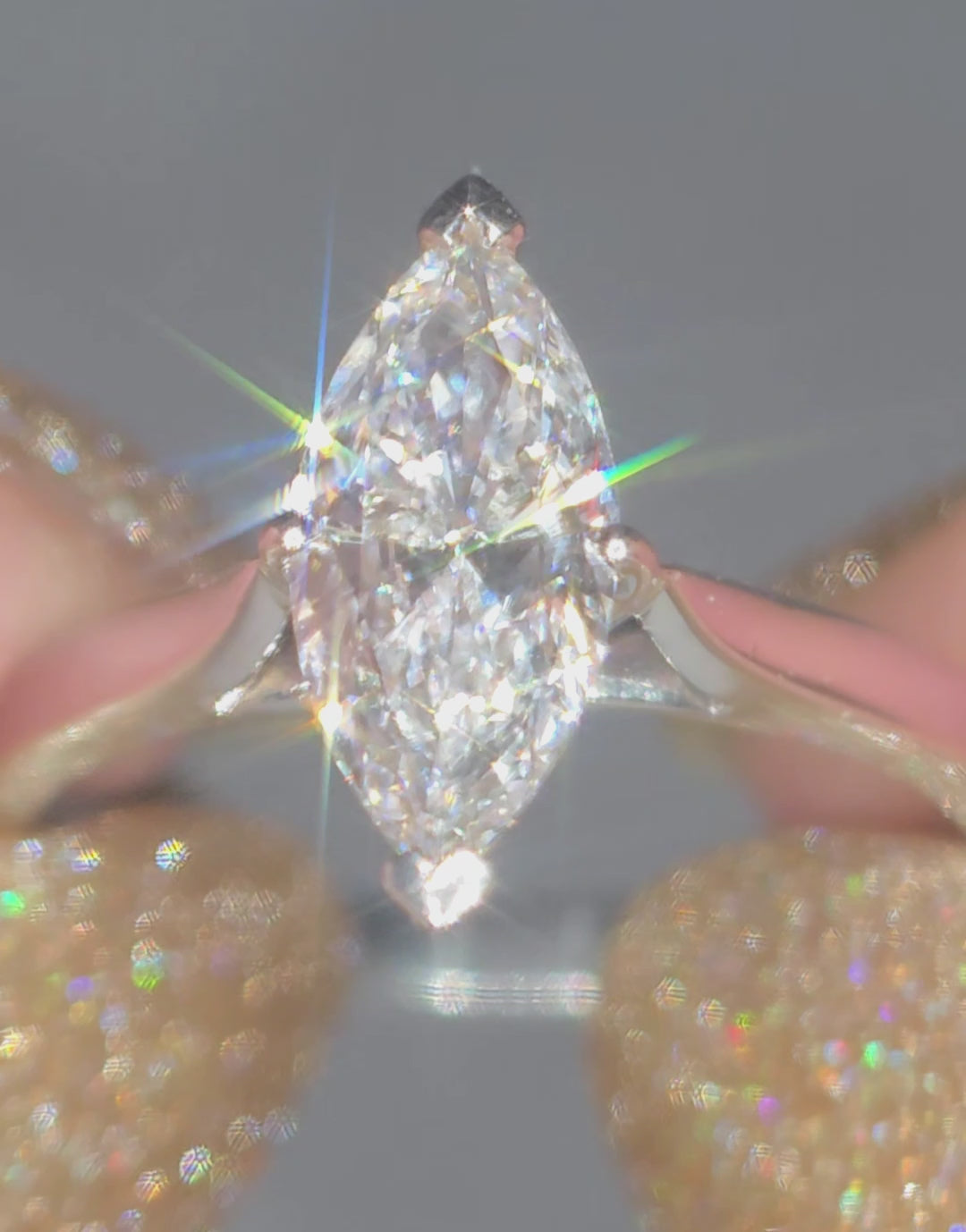 1.01ct D/VS2 Marquise Diamond Engagement Ring in 950 Platinum. WGI & GIA Certified. RRP £12,000. Size O.
