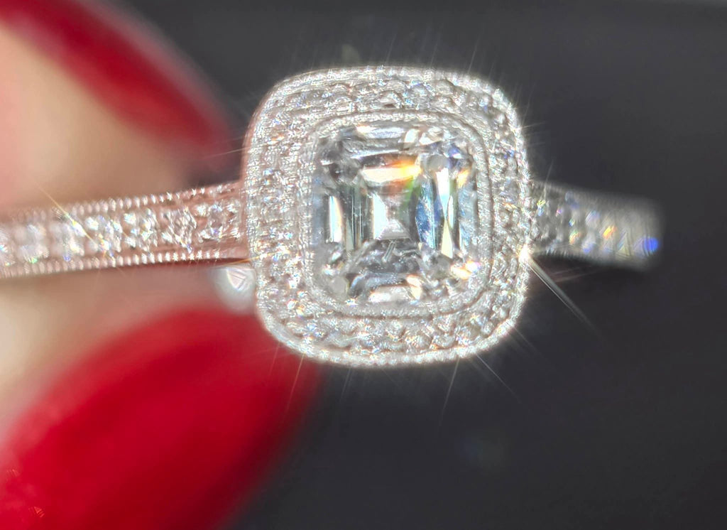 Genuine Tiffany Legacy (Discontinued) VS Diamond Ring. Size L 1/2. Comes With WGI Certification.