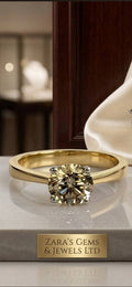 18ct Gold, 1.2ct VS1 Champagne Diamond Ring