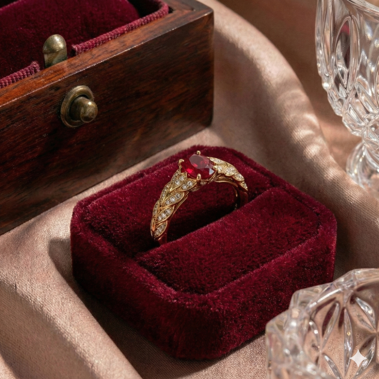 Kat Florence, Unheated, Untreated, Pigeon Blood Ruby Ring. Includes Original Paperwork. Size O/P & Q Due To Band Design.