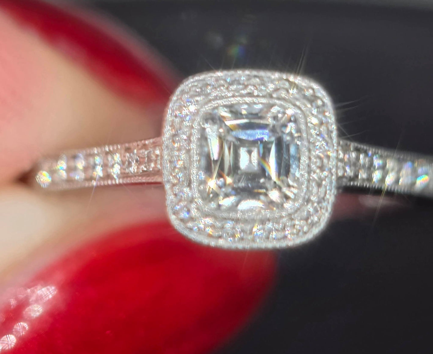 Genuine Tiffany Legacy (Discontinued) VS Diamond Ring. Size L 1/2. Comes With WGI Certification.