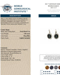 18ct White Gold, 8.33ct Sapphire & Diamond Halo Drop Earrings. Includes WGI Valuation. RRP: £9800.